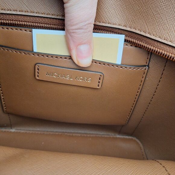Michael Kors Brown Leather Bag Small - Picture 8 of 14